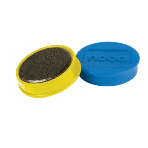 Nobo Whiteboard magneter 32 mm, pakke med 10 stk. assorterte farger