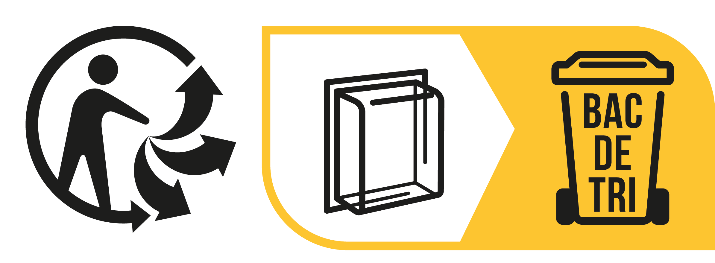 Boîte en plastique / blister - bac de tri