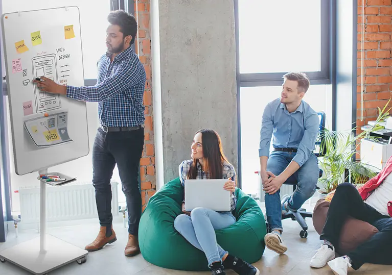 Blädderblocksställ